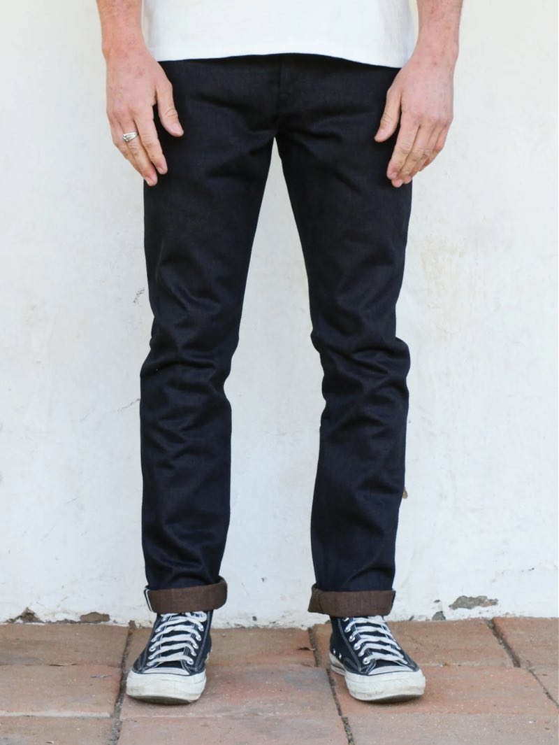 Freenote Cloth Portola Classic Taper 16oz Indigo/Brown