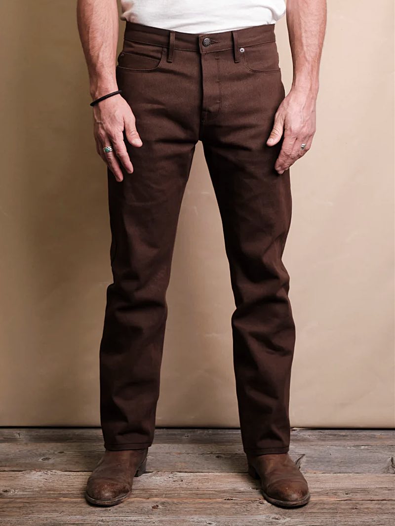 Freenote Cloth Trabuco Brown Classic Straight 15oz Denim