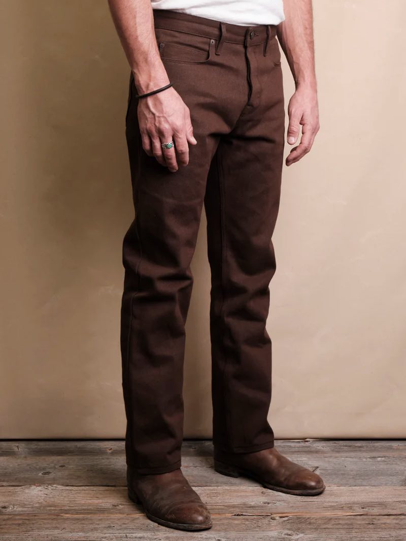 Freenote Cloth Trabuco Brown Classic Straight 15oz Denim