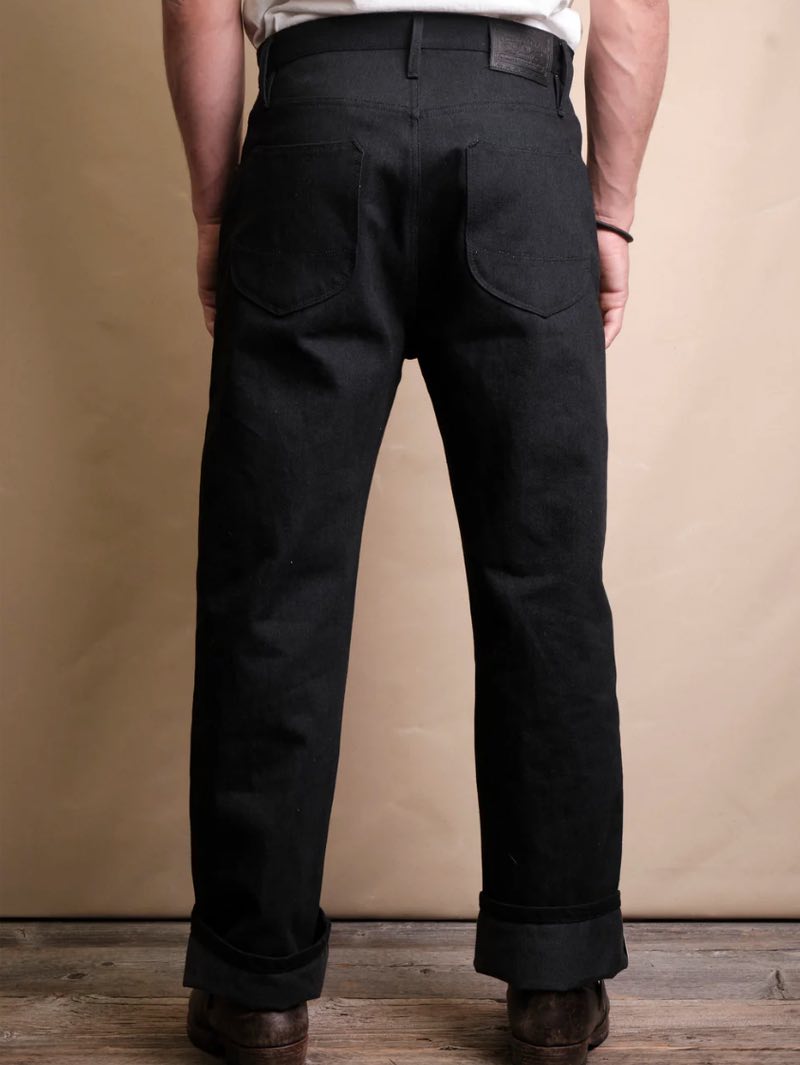 Freenote Cloth Modesto Black Grey 14oz