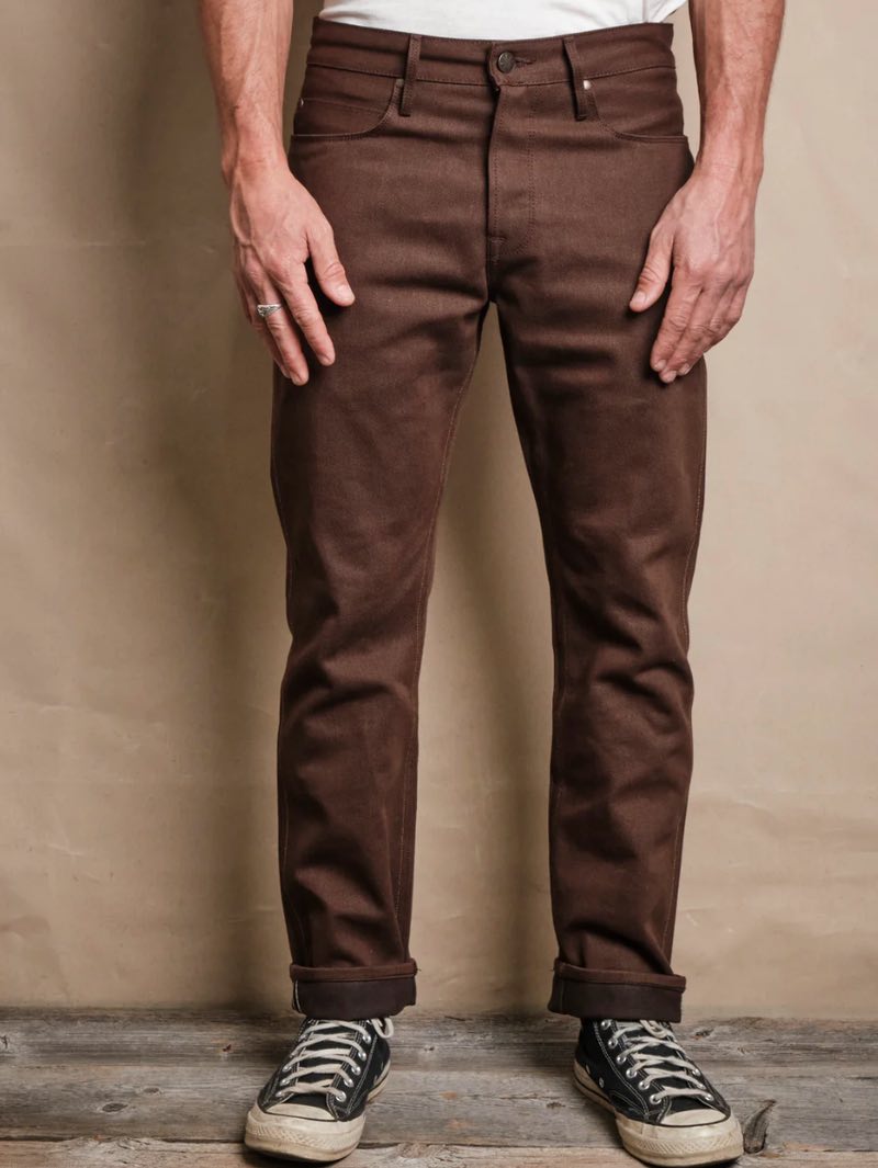 Freenote Cloth Rios Dark Brown 15oz Denim