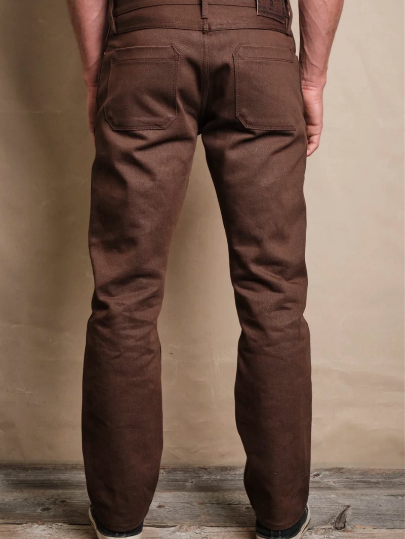 Freenote Cloth Rios Dark Brown 15oz Denim