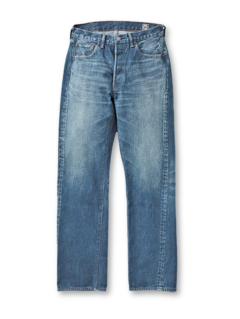 Full Count 1102 Straight Leg Washed Indiog Selvedge - Mildblend 