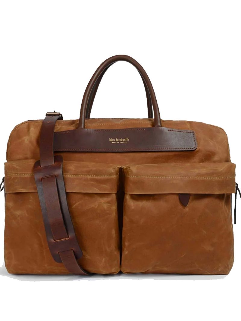 Bleu de chauffe Helios Waxed Cumin Business Bag