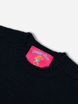 Howlin' Shaggy Bear Sweater Black