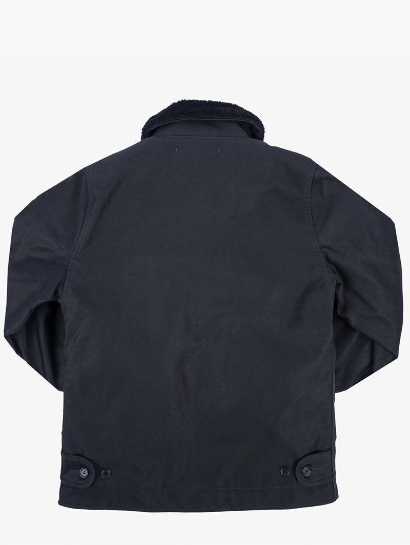 Iron Heart Denim IHM-35 Black Whipcord N1 Deck Jacket