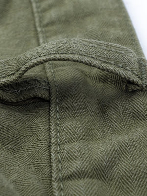 Iron Heart IH-735-ODG 11oz Herringbone Work Pants - Olive Drab Green