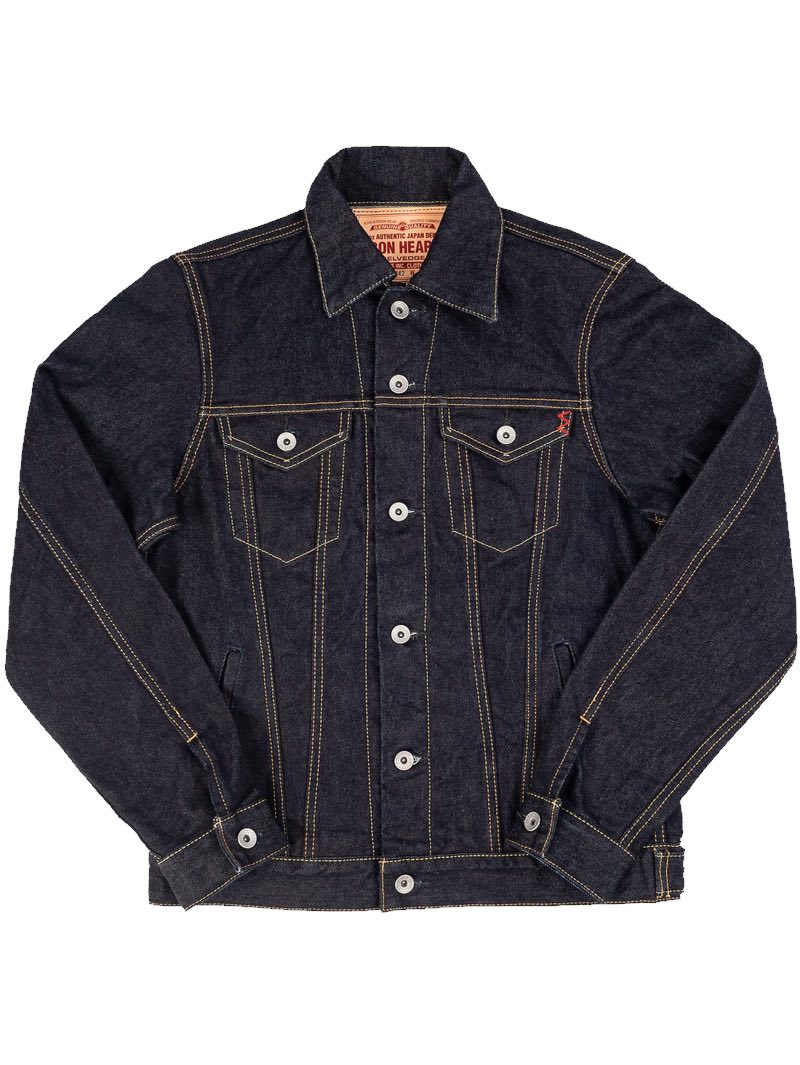 Iron Heart IH-526J-142 14oz Selvedge Denim Modified Type III Jacket - Indigo