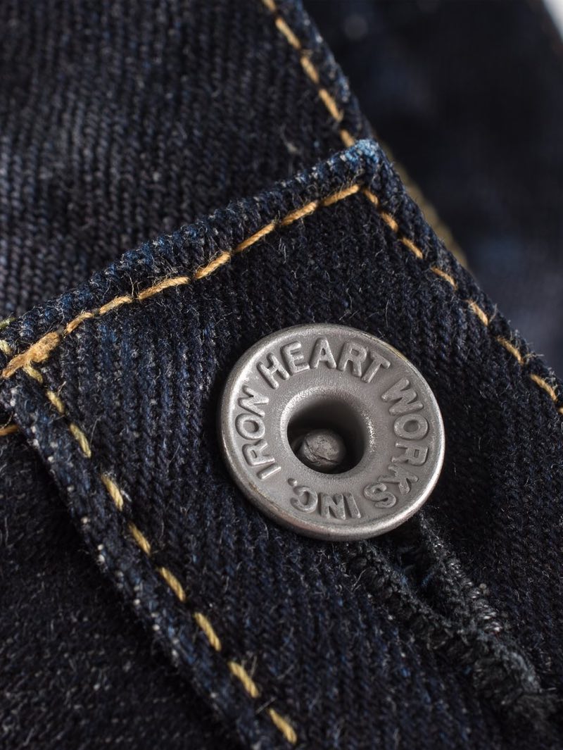 Iron heart 666-142 bb Selvedge Denim Slim Straight Cut Jeans