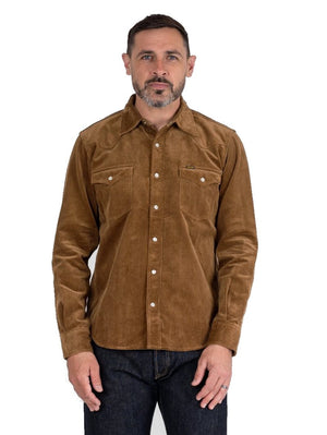 Iron Heart 11oz Corduroy Western Shirt - Camel