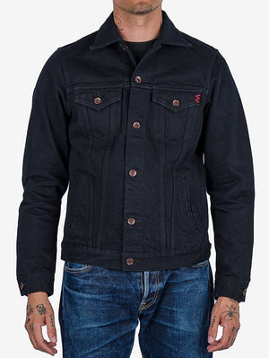 Iron Heart 14oz Selvedge Modified Type III Jacket - Superblack