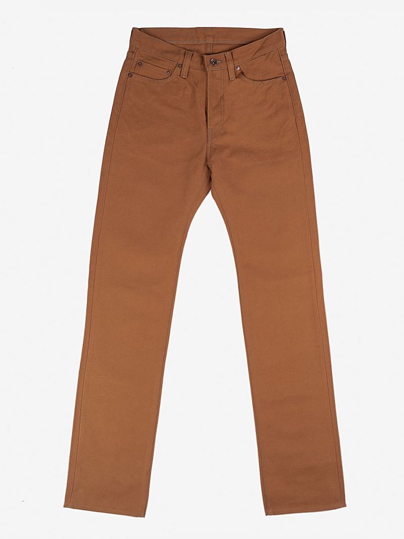 Iron Heart Denim IH-634D 17oz Duck Straight Cut Jeans - Brown