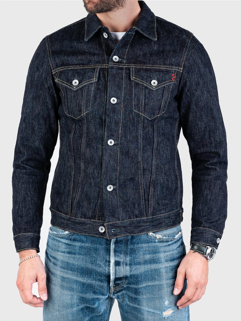Iron Heart IH-526J-SLB 16oz Slubby Selvedge Denim Type III Jacket Indigo