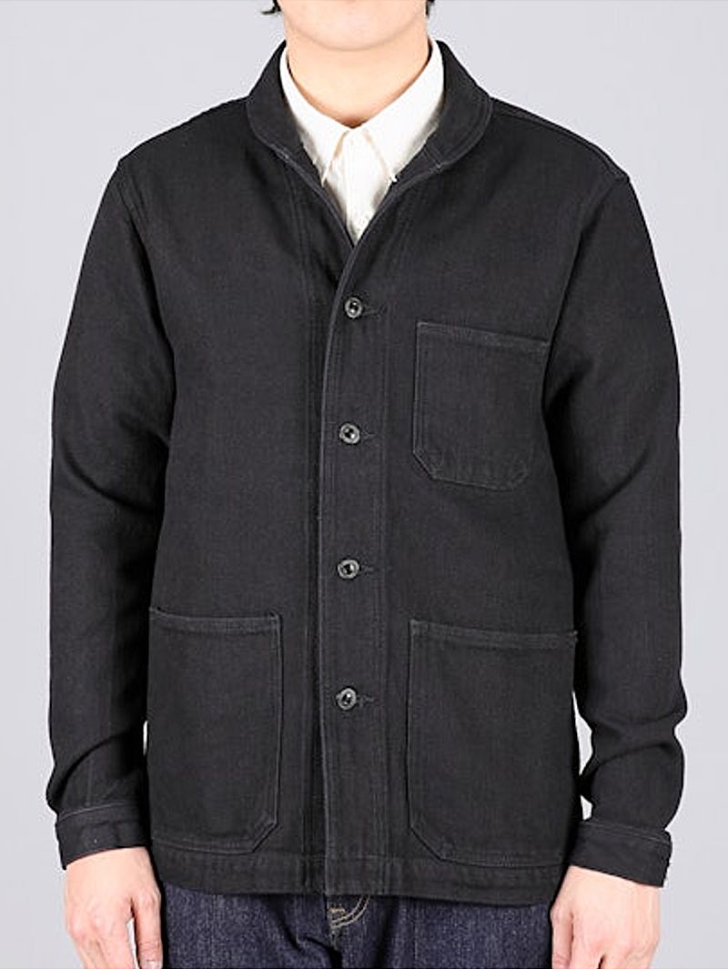 Momotaro Dobby Coverall Black