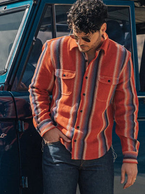 Kato by Hiroshi Kato The Brace Red Stripe Shirt