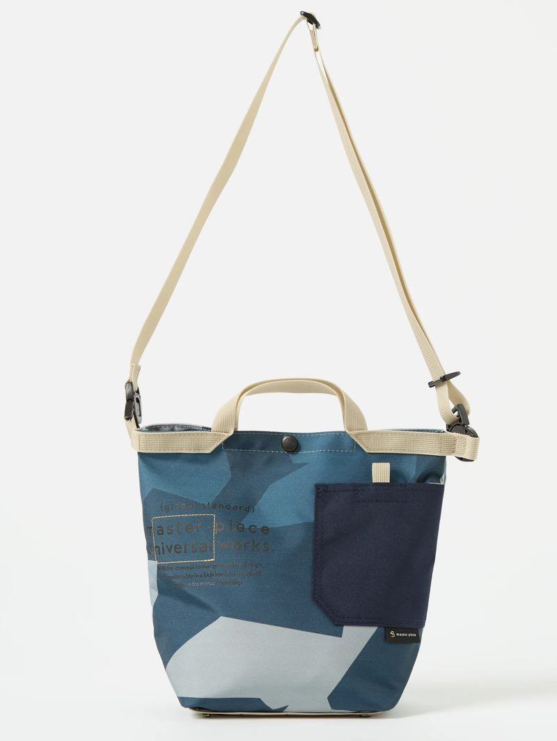 Universal Works X Master-Piece Blue Camo Small Tote Bag