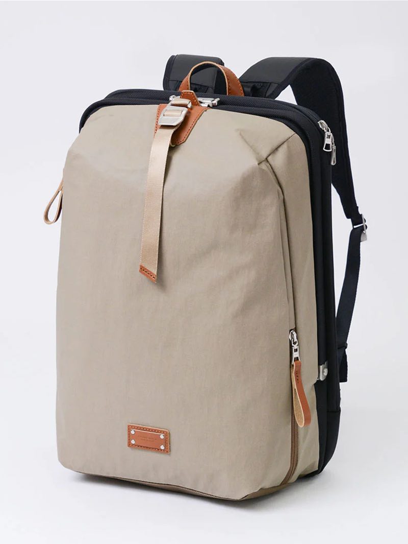 Master-Piece Beige Bump Backpack L No.04070