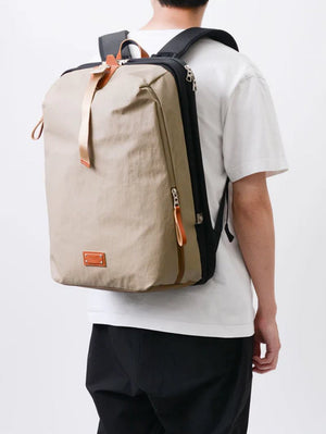 Master-Piece Beige Bump Backpack L No.04070