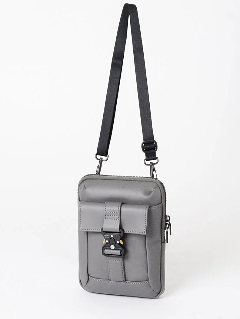 Master-Piece 02750 Confi Leather Shoulder Bag Gray