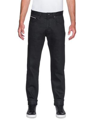 Naked & Famous Easy Guy Deep Black Cobra Stretch Selvedge