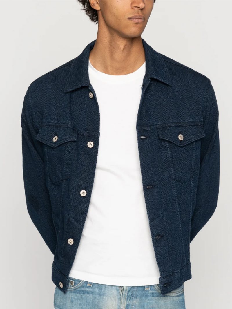 Naked & Famous Denim Jacket - Yagasuri Demin - Indigo