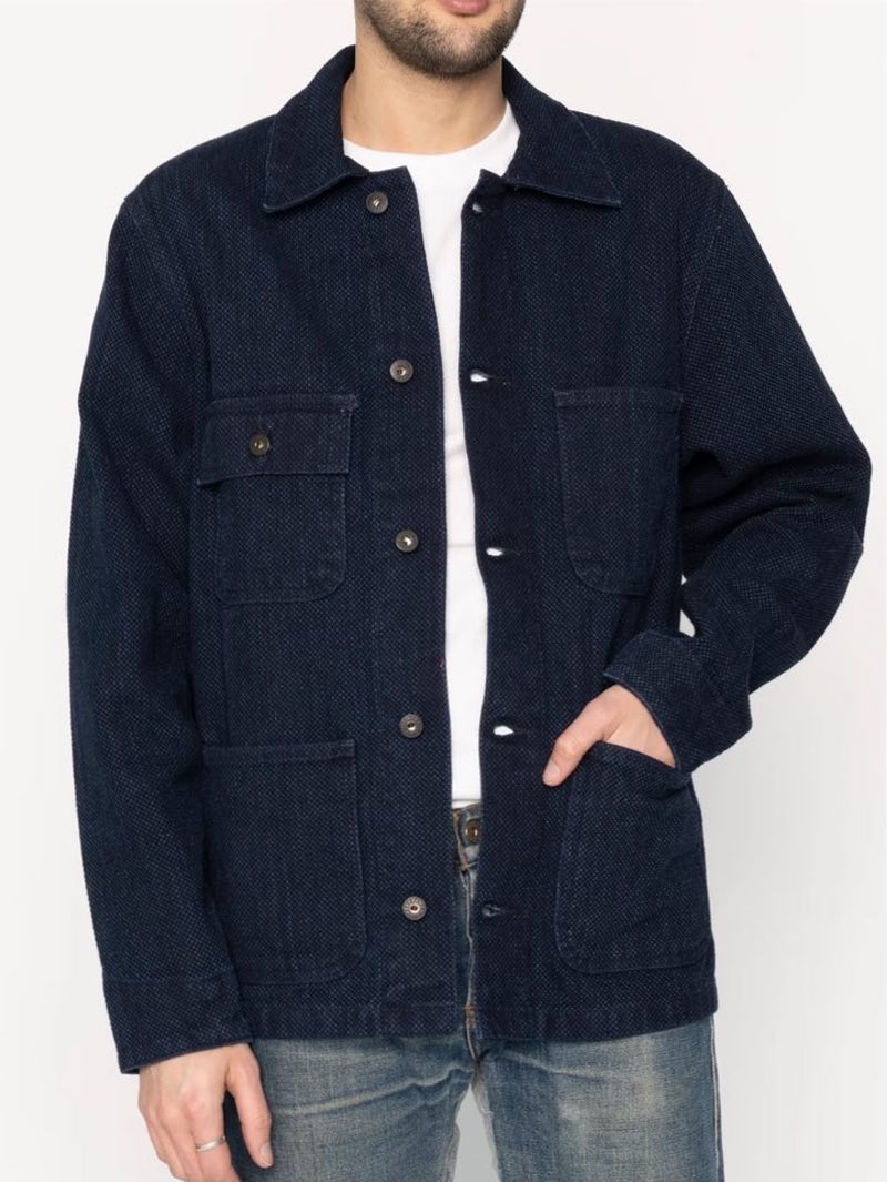 Naked & Famous Chore Coat Kikko Denim - Mildblend Supply Co