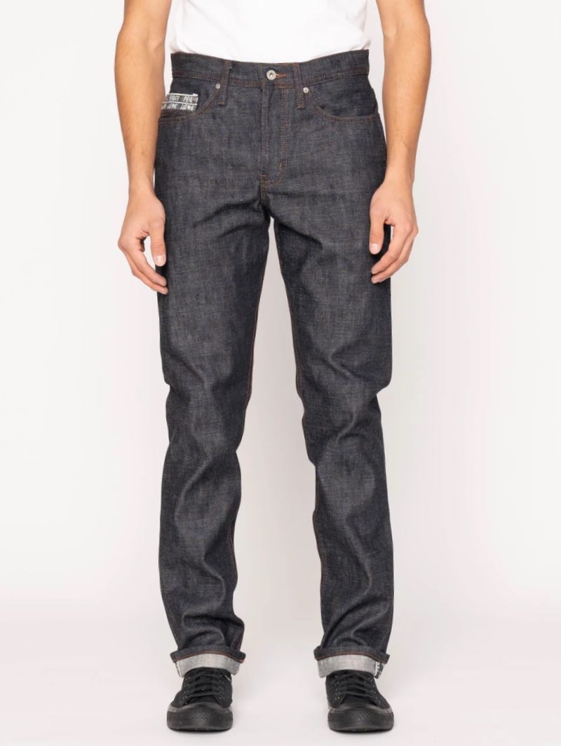 Naked & Famous Weird Guy Love & Peace Selvedge
