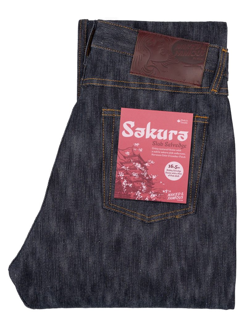 Naked & Famous Easy Guy Sakura Slub Selvedge