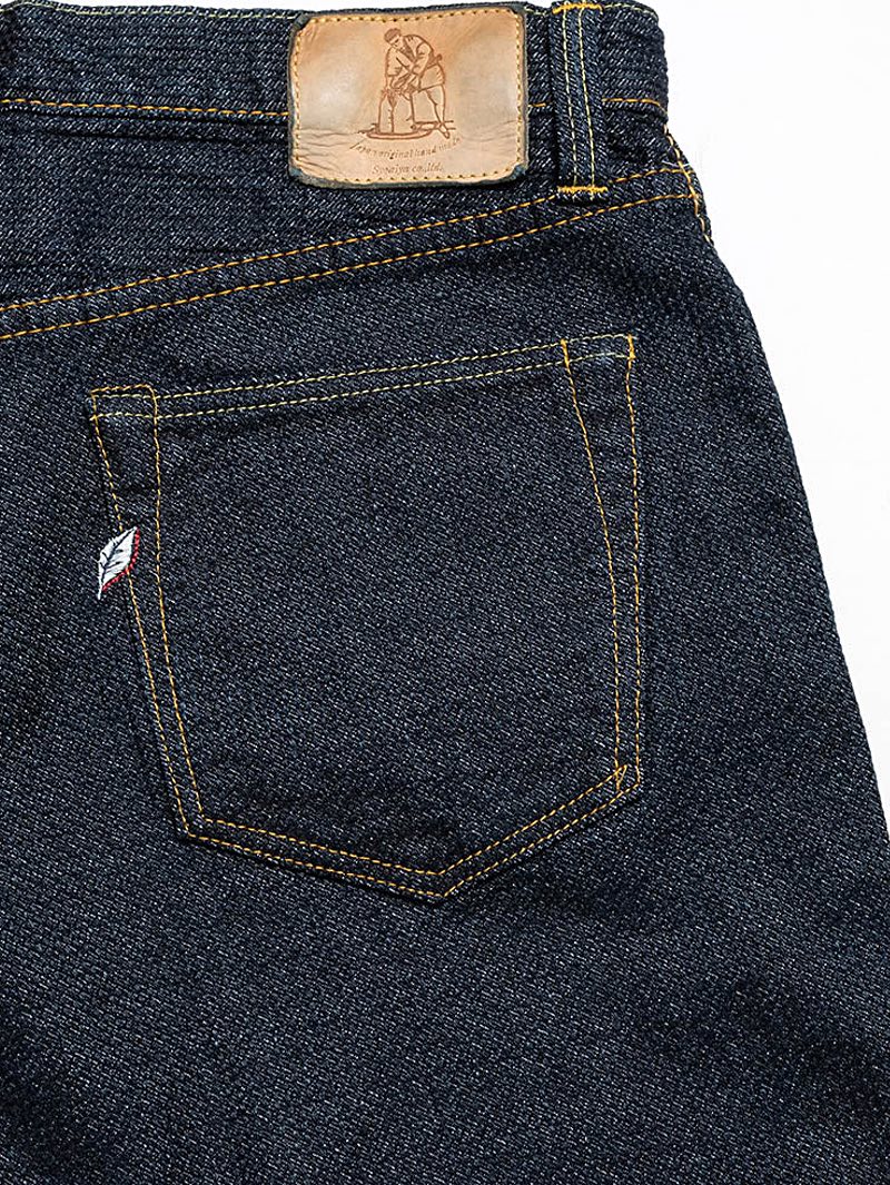 Pure Blue Japan 1170-2-ID Woven Sashiko Tapered Pants 