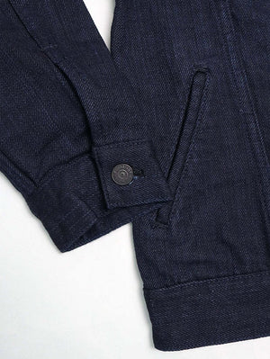 Pure Blue Japan Double Face Indigo x Stripe Type3 Jacket 6116