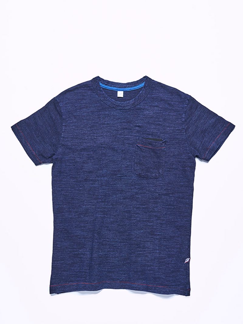 Pure Blue Japan Slub Jersey Pocket T Indigo