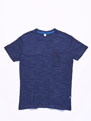 Pure Blue Japan Slub Jersey Pocket T Indigo