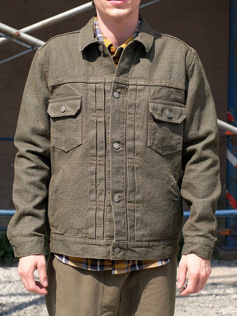 Pure Blue Japan Type 2 Sashiko 6118OLV Olive - Mildblend Supply Co