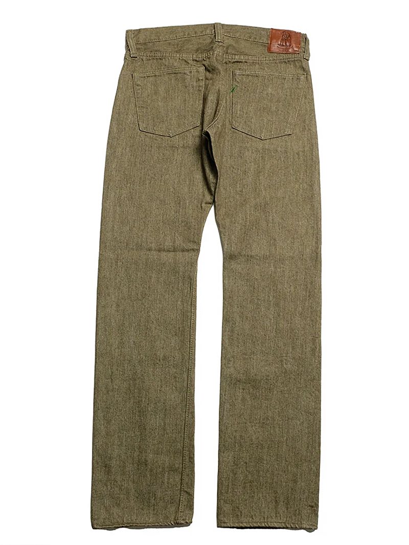 Pure Blue Japan XX OL-14oz-013 Olive White Selvedge Denim