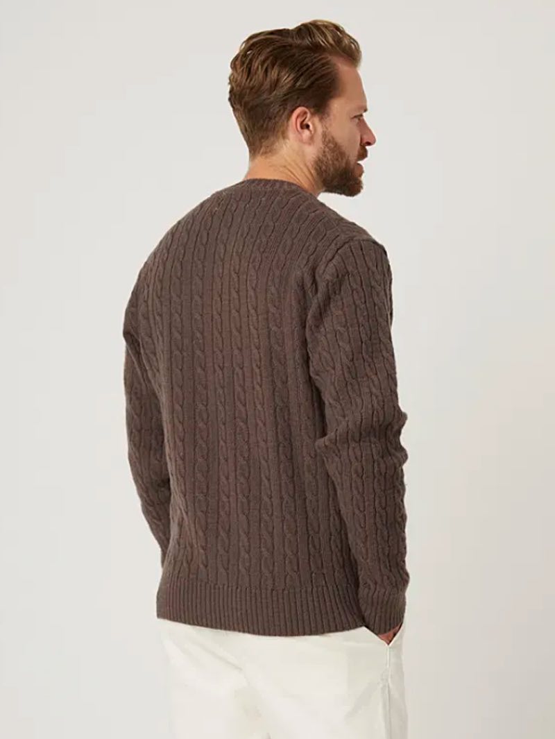 Peregrine Makers Stitch Cable Crew Coffee