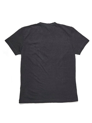 Pure Blue Japan SS-5011-IDBK Knit Short Sleeve T-Shirt Black Indigo