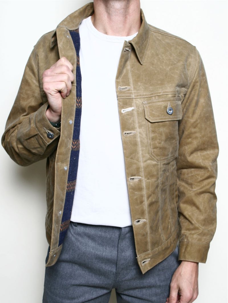 Rogue Territory Tan Lined Cruiser Jacket Waxed