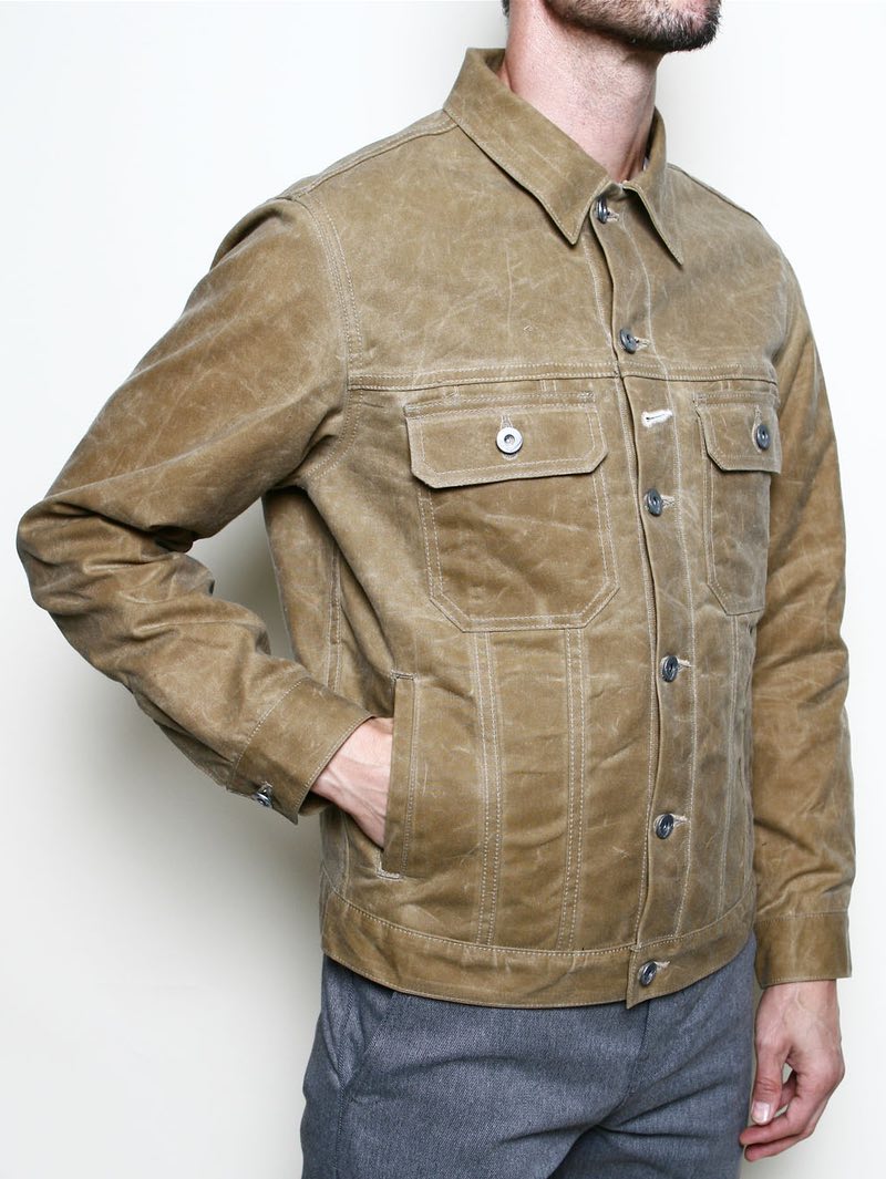 Rogue Territory Tan Lined Cruiser Jacket Waxed