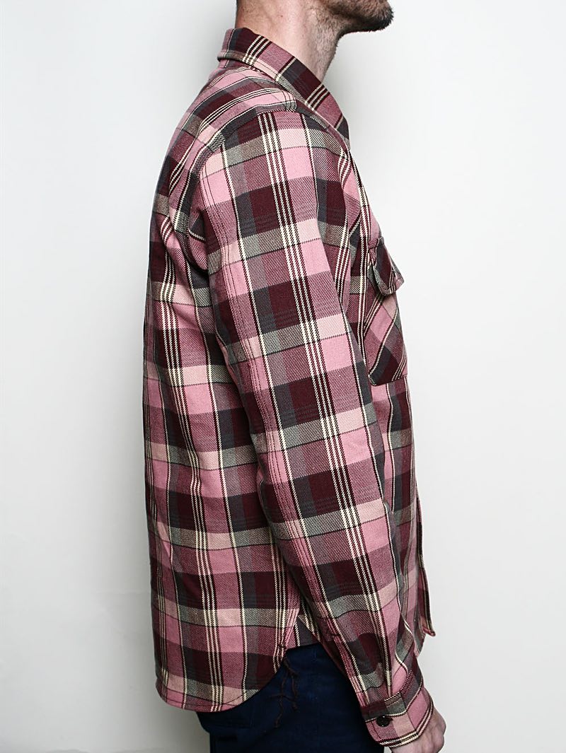 Rogue Territory Dusty Pink Field Plaid Shirt