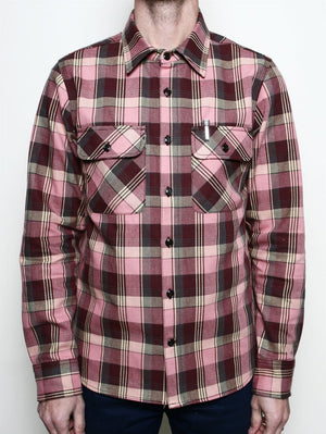 Rogue Territory Dusty Pink Field Plaid Shirt