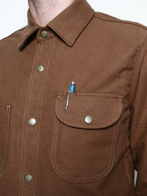 Rogue Territory Service Shirt Copper Flannel Shirt