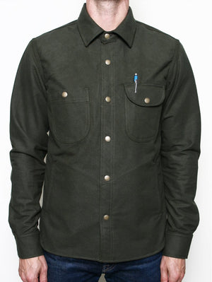 Rogue Territory Service Shirt Olive Flannel Shirt