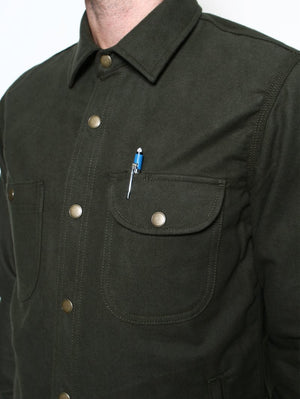 Rogue Territory Service Shirt Olive Flannel Shirt