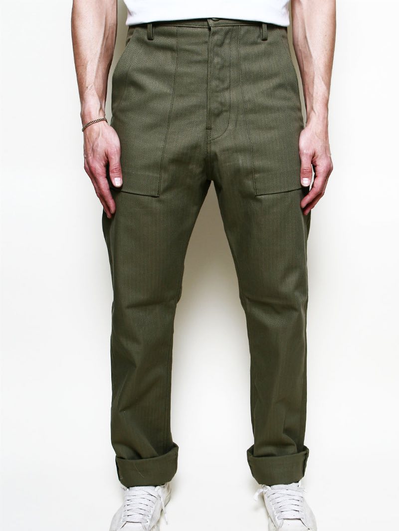 Rogue Territory Strider Olive Fatique Herringbone Pant