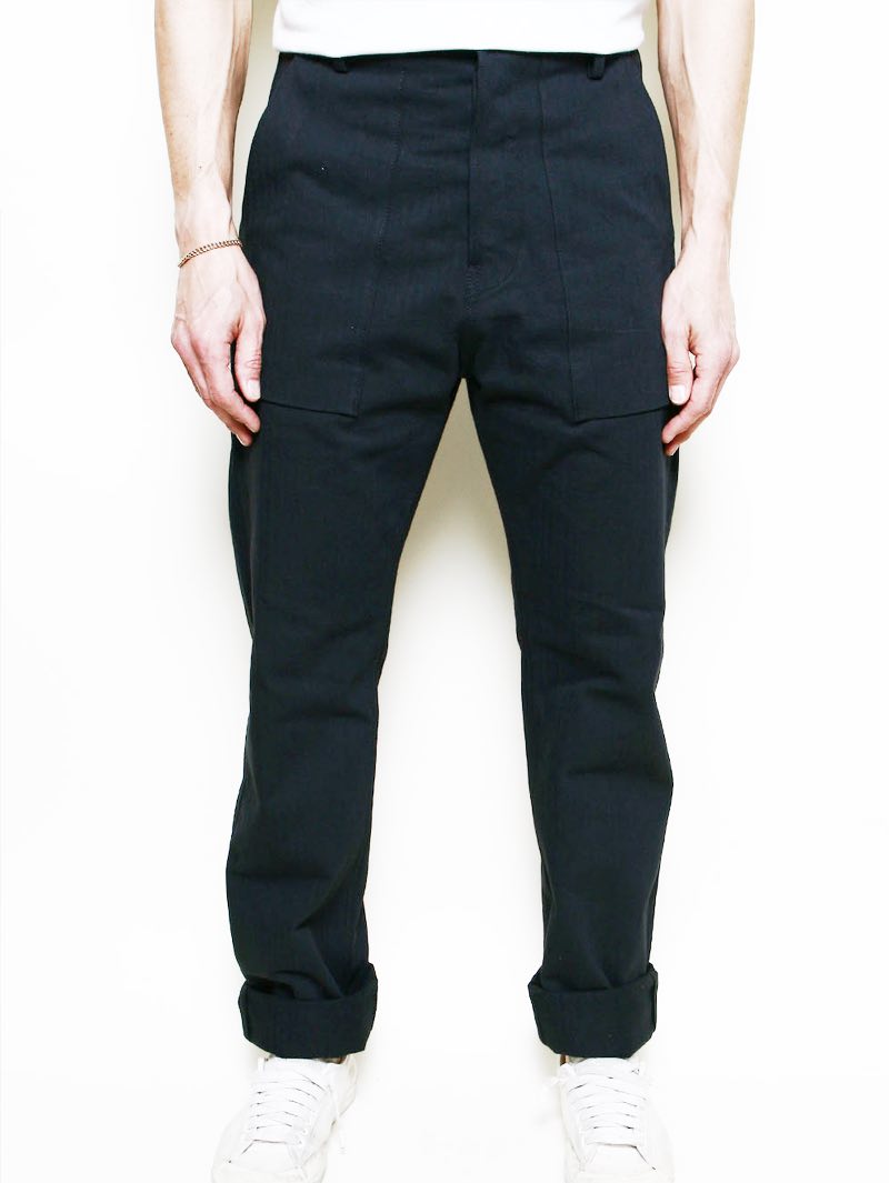 Rogue Territory Strider Black Fatique Herringbone Pant