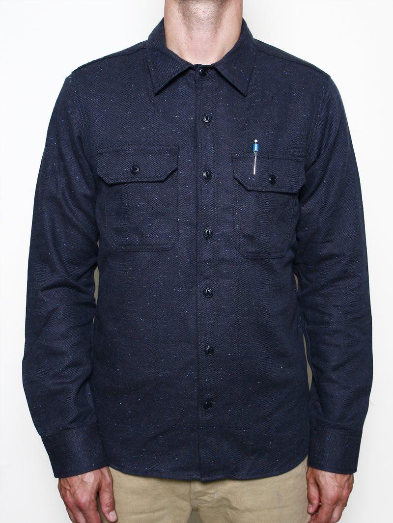 Rogue Territory Field Shirt Grey Rainbow Nep