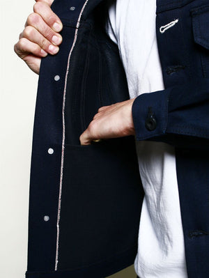 Rogue Territory 13.5oz Indigo X Black Cruiser Jacket