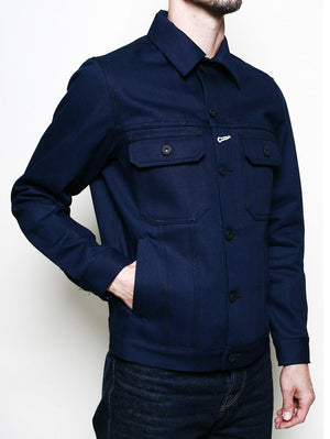 Rogue Territory 13.5oz Indigo X Black Cruiser Jacket
