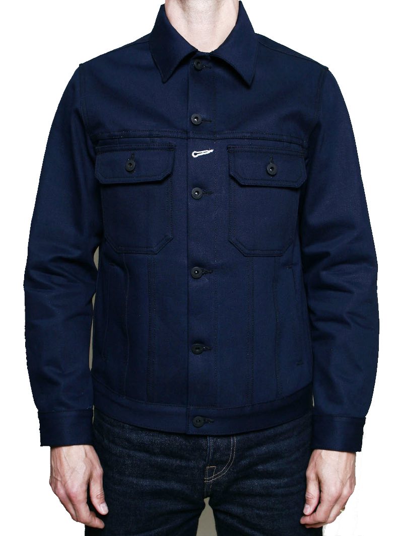 Rogue Territory 13.5oz Indigo X Black Cruiser Jacket