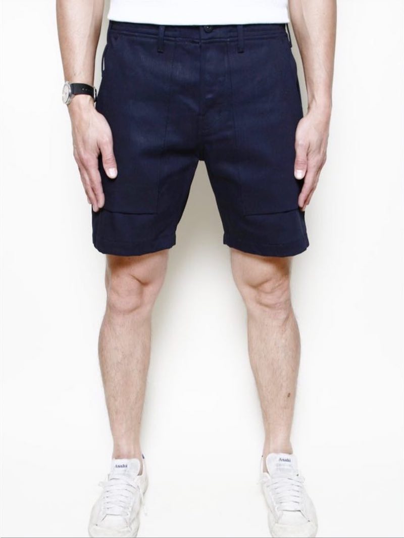 Rogue Territory Fatigue Shorts 12oz Indigo X Black